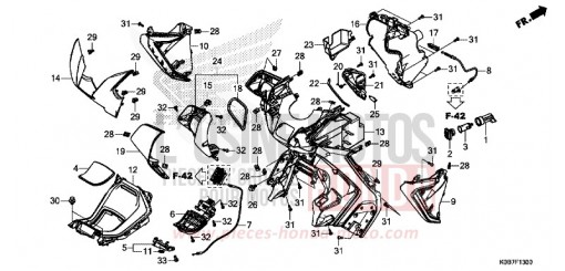 INNERE ABDECKUNG NSS300AK de 2019